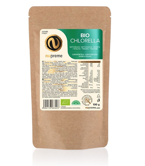 Nupreme BIO Chlorella prášek 100 g