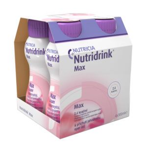 Nutridrink Max příchuť jahoda 4x300 ml
