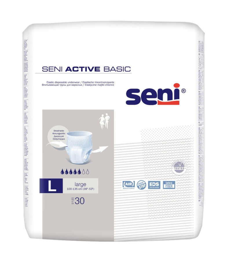 Seni Active Basic Large inkontinenční plenkové kalhotky 30 ks
