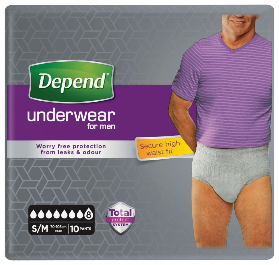 Depend Super pro muže S/M inkontinenční kalhotky 10 ks