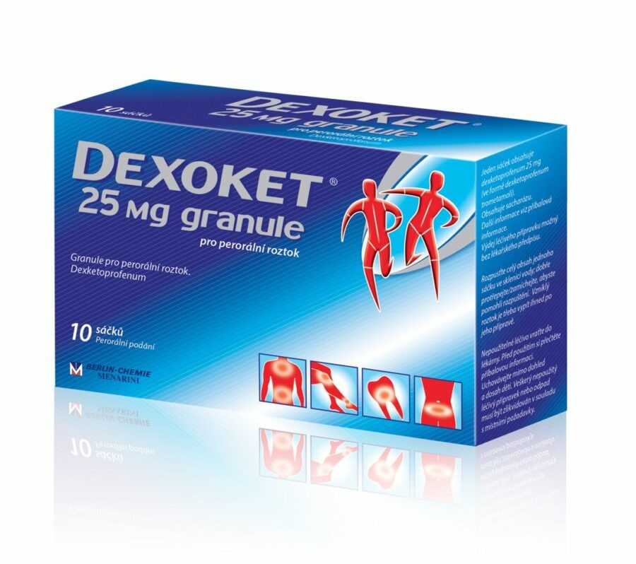 Dexoket DEXOKET 25 mg granule 10 sáčků