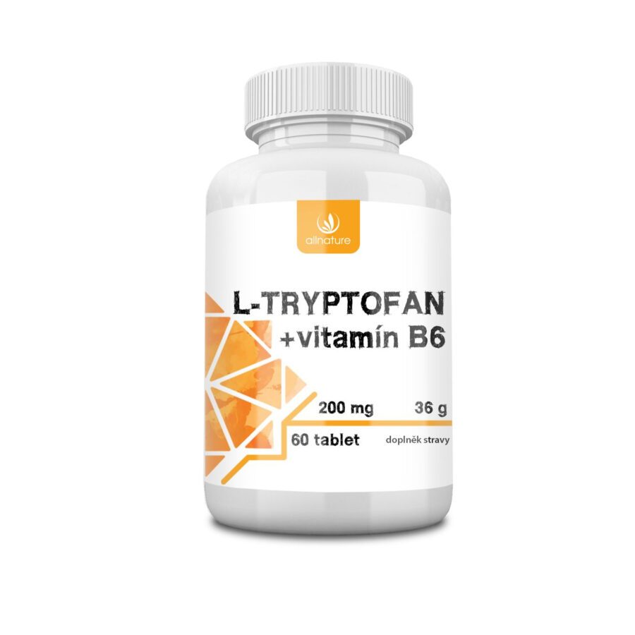 Allnature L-tryptofan + vitamin B6 200 mg/2