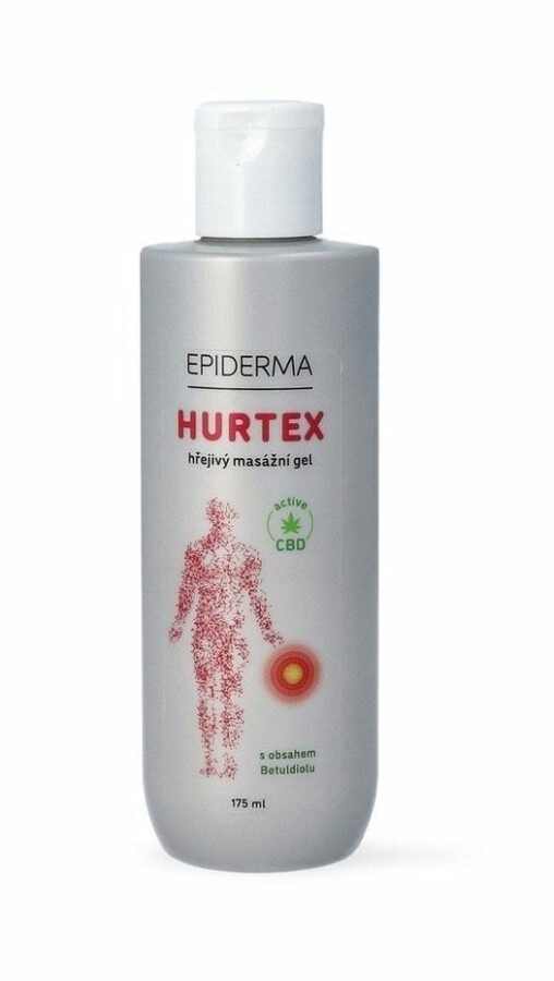 Epiderma Hurtex CBD hřejivý masážní gel 175 ml