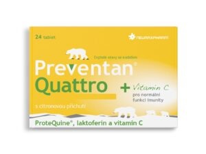 Preventan Quattro s citronovou příchutí 24 tablet