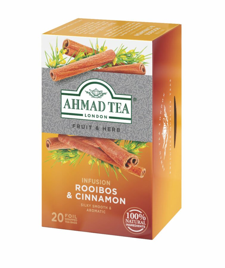 Ahmad Tea Rooibos & Cinnamon porcovaný čaj 20x1