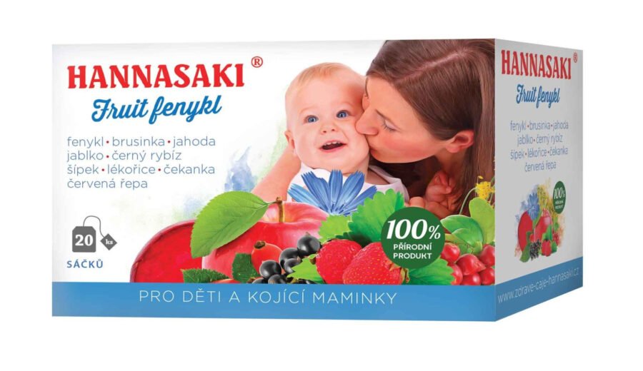 Hannasaki Fruit Fenykl pro děti a kojící maminky 20 sáčků