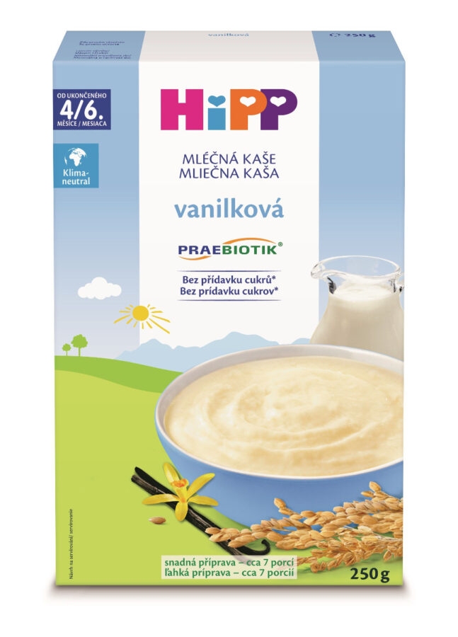 Hipp Mléčná kaše PRAEBIOTIK vanilková 250 g