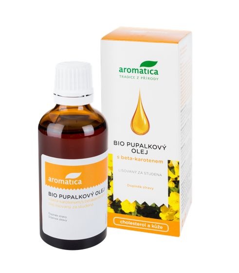 Aromatica BIO Pupalkový olej s beta-karotenem a vitaminem E 50 ml