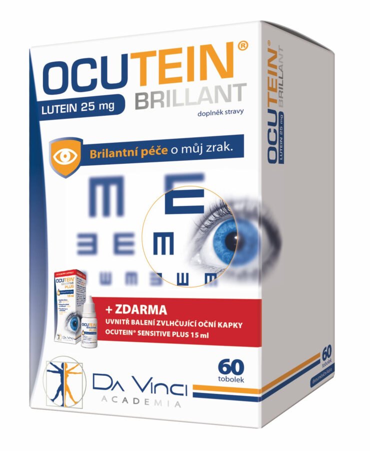 Ocutein Brillant Lutein 25 mg 60 tobolek + kapky