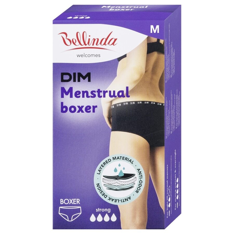 Bellinda Menstruační boxerky strong vel.M 1 ks černé