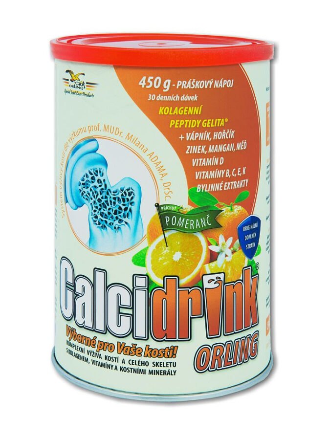 Calcidrink pomeranč nápoj 450 g