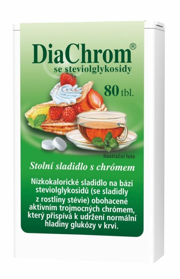 DiaChrom se steviolglykosidy 80 tablet