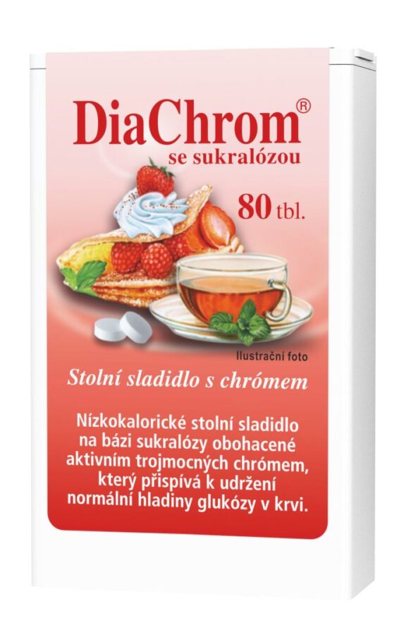 DiaChrom se sukralózou nízkokalorické sladidlo 80 tablet