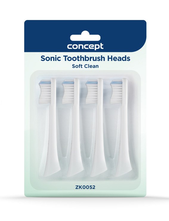 Concept Perfect Smile ZK0052 Soft Clean náhradní hlavice 4 ks bílé