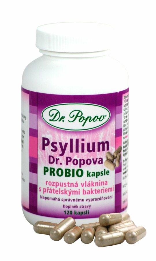 Dr. Popov Psyllium Probio 120 kapslí
