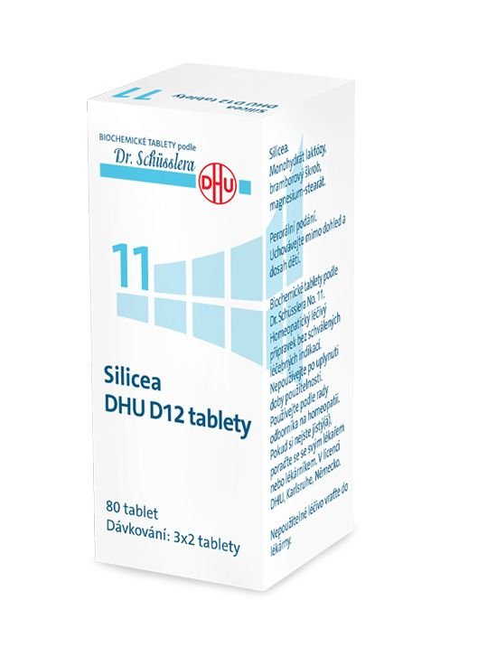 Schüsslerovy soli Silicea DHU D12 80 tablet
