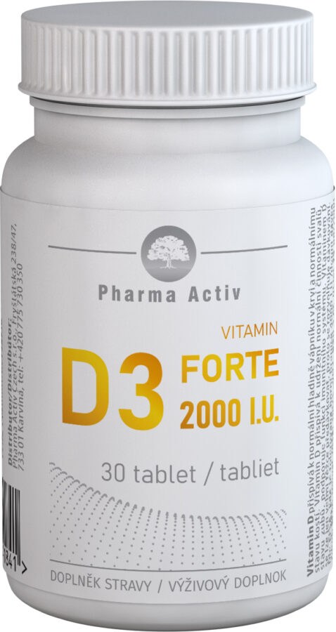 Pharma Activ Vitamin D3 FORTE 2000 I.U. 30 tablet
