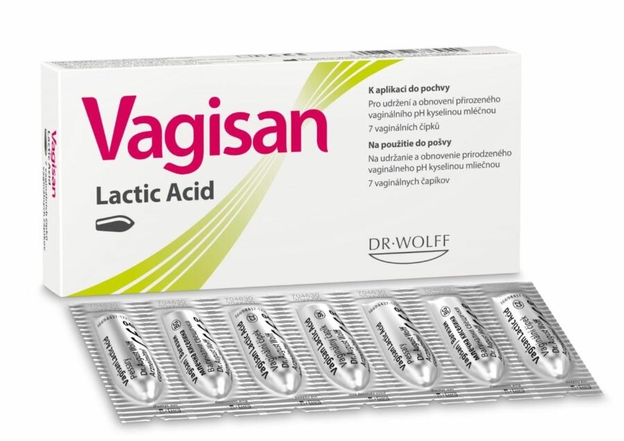 Vagisan Lactic Acid 7 čípků