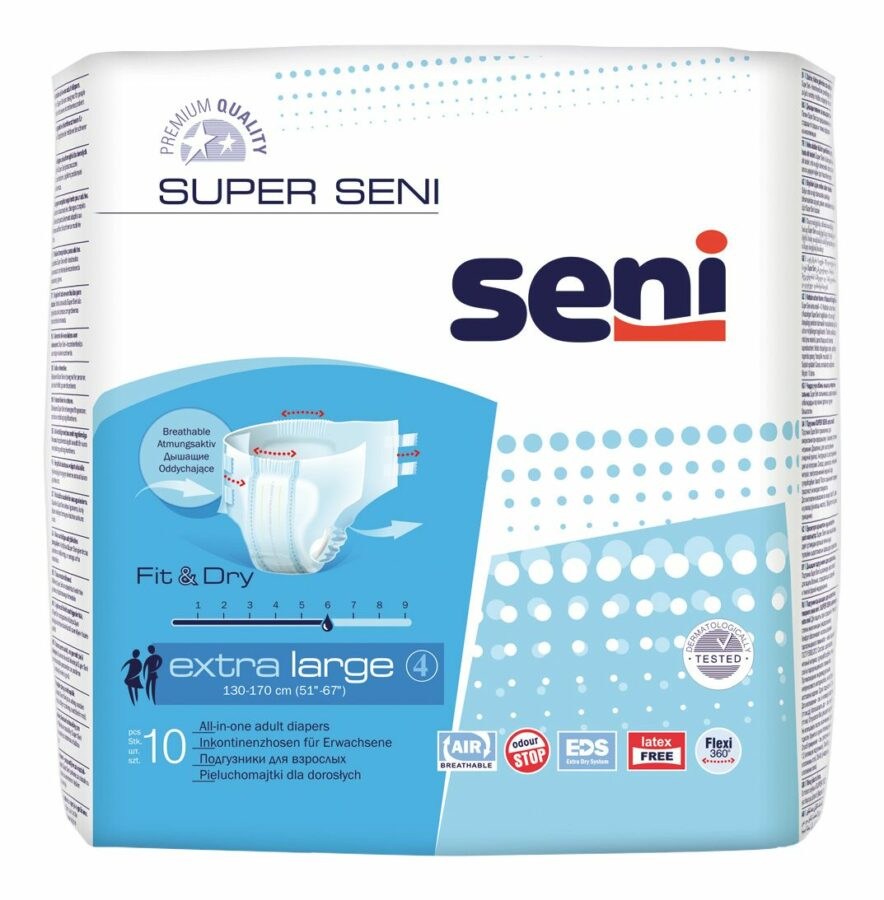 Seni Super Extra Large inkontinenční plenkové kalhotky 10 ks