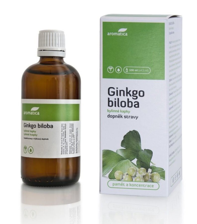 Aromatica Ginkgo biloba bylinné kapky 100 ml