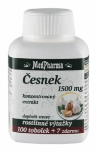 Medpharma Česnek 1500 mg 107 tobolek