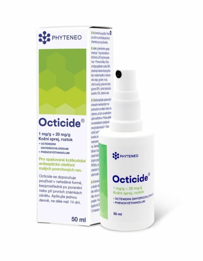Phyteneo Octicide 1 mg/g + 20 mg/g kožní sprej
