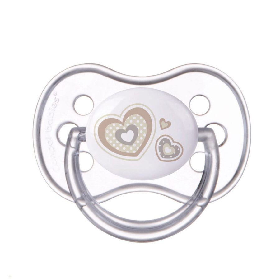 Canpol babies Newborn Baby Dudlík silikonový symetrický 0-6m 1 ks béžový