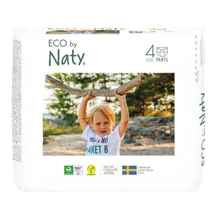 ECO by Naty Maxi 8-15 kg plenkové kalhotky 22 ks