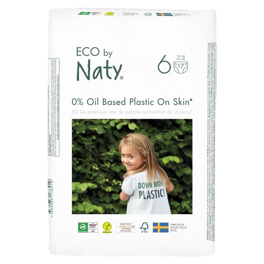 ECO by Naty XL 16+ kg dětské plenky 17 ks