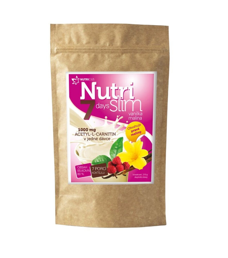 Nutricius NutriSlim vanilka malina 210 g