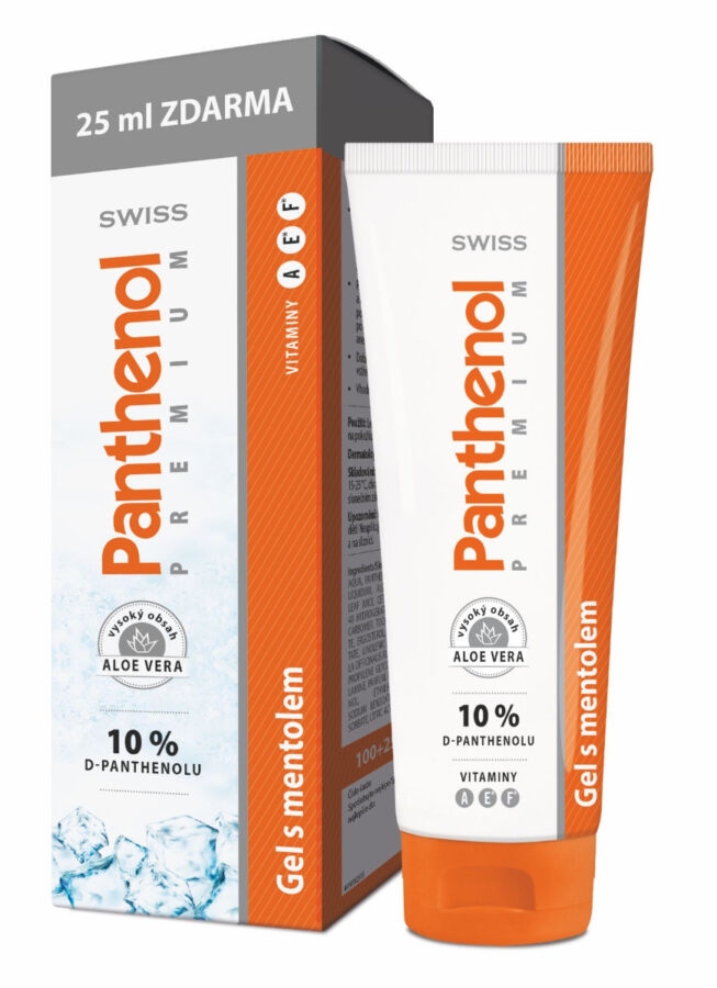 Swiss Panthenol PREMIUM 10% gel s mentolem 100+25 ml