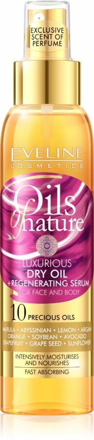 Eveline Oils of Nature Dry Oil regenerační sérum 125 ml