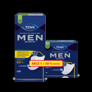 Tena Men Level 2 + 50 % navíc inkontinenční vložky pro muže 30 ks
