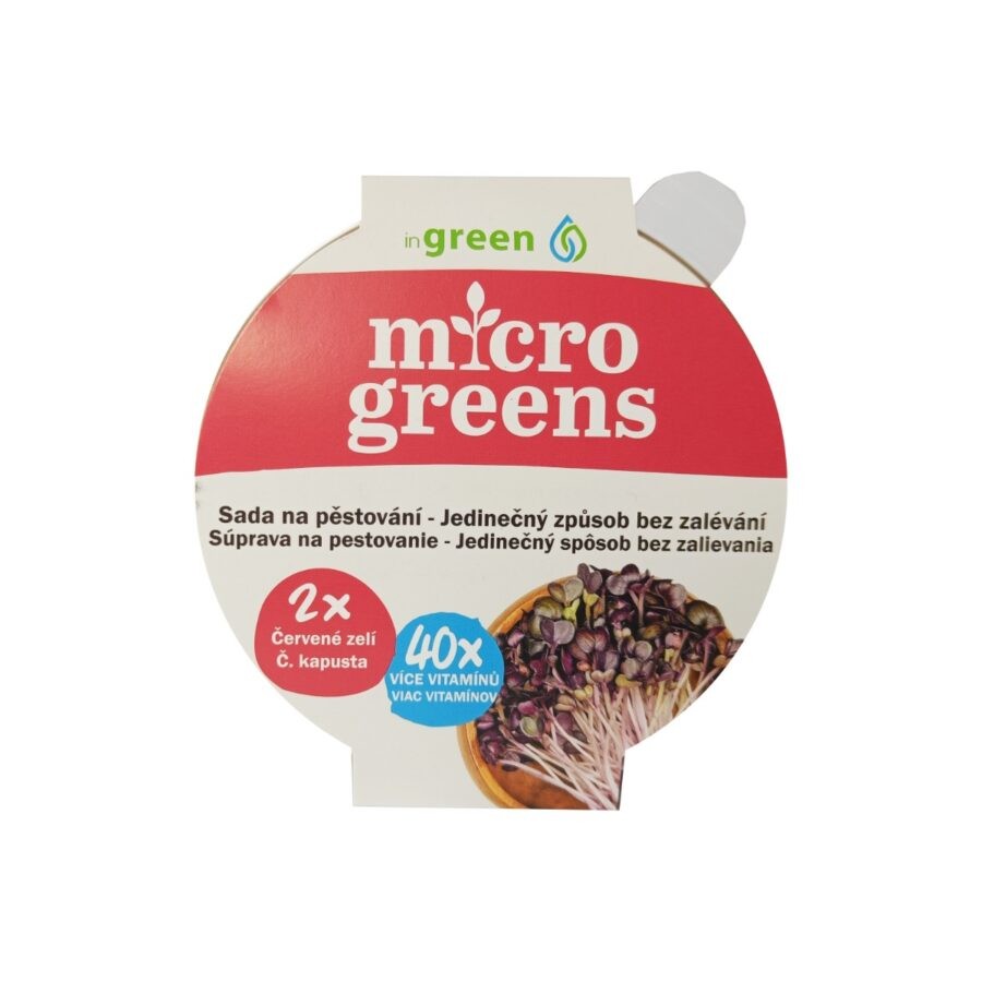 Microgreens Pěstební set Červené zelí 40 g