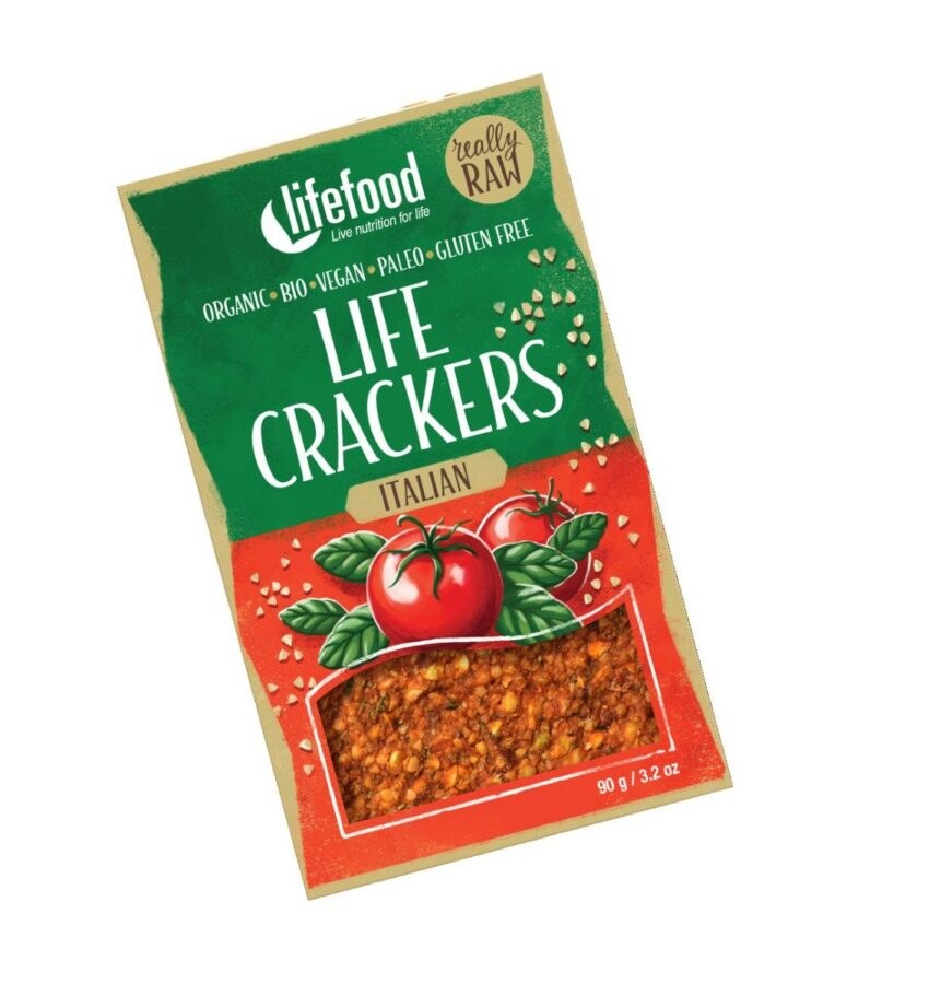 LifeFood Life Crackers Italské RAW BIO 90 g