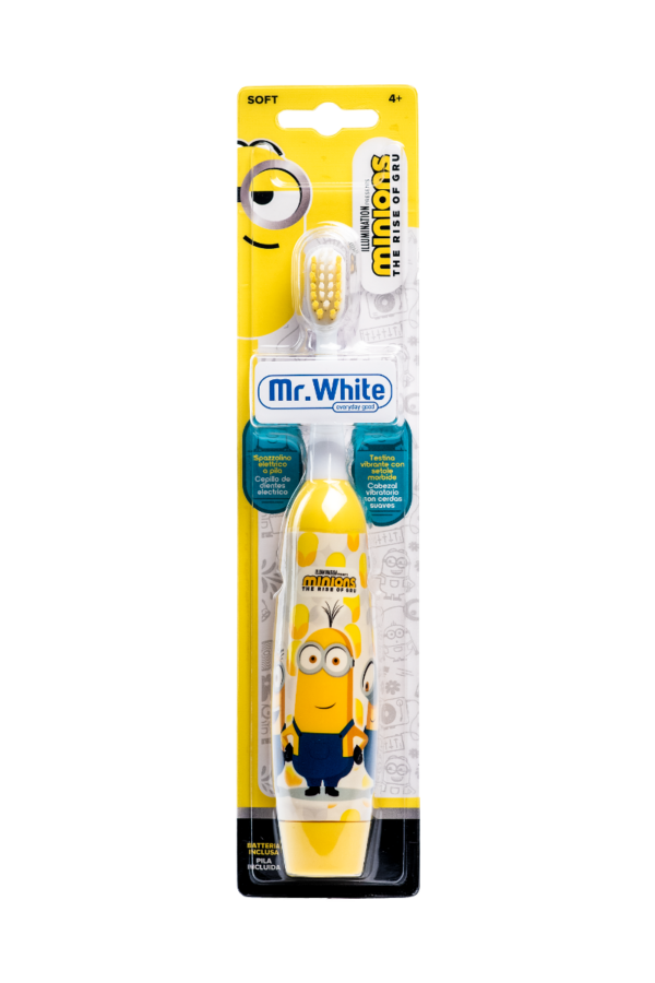 Mr. White Mimoň SOFT dětský zubní kartáček bateriový