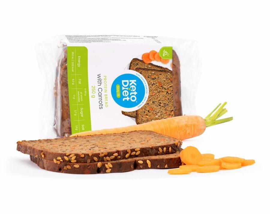 KetoDiet Proteinový chléb s mrkví 250 g