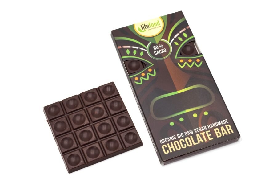 LifeFood Raw čokoláda 80 % kakao RAW BIO 70 g