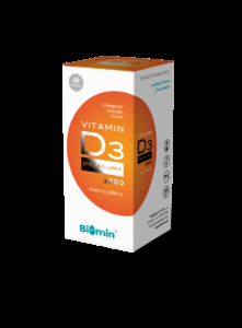 Biomin Vitamin D3 PREMIUM+ 2 000 I.U. 60 tobolek