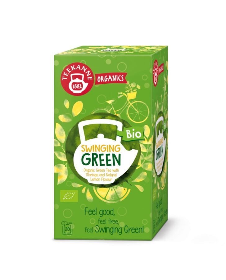 Teekanne Organics BIO Swinging Green čaj porcovaný 20x1