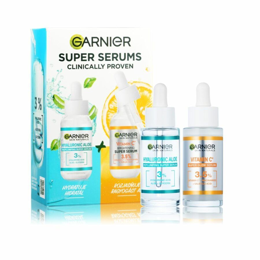 Garnier Skin Naturals Super Serums Clinically Proven sada pleťových sér 2x30 ml