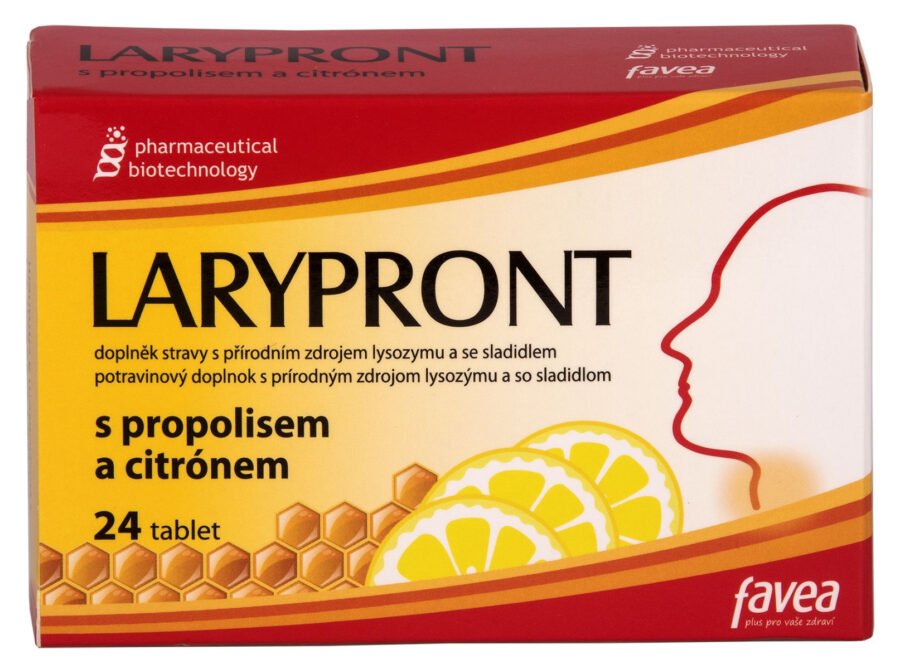 Larypront s propolisem a citrónem 24 tablet