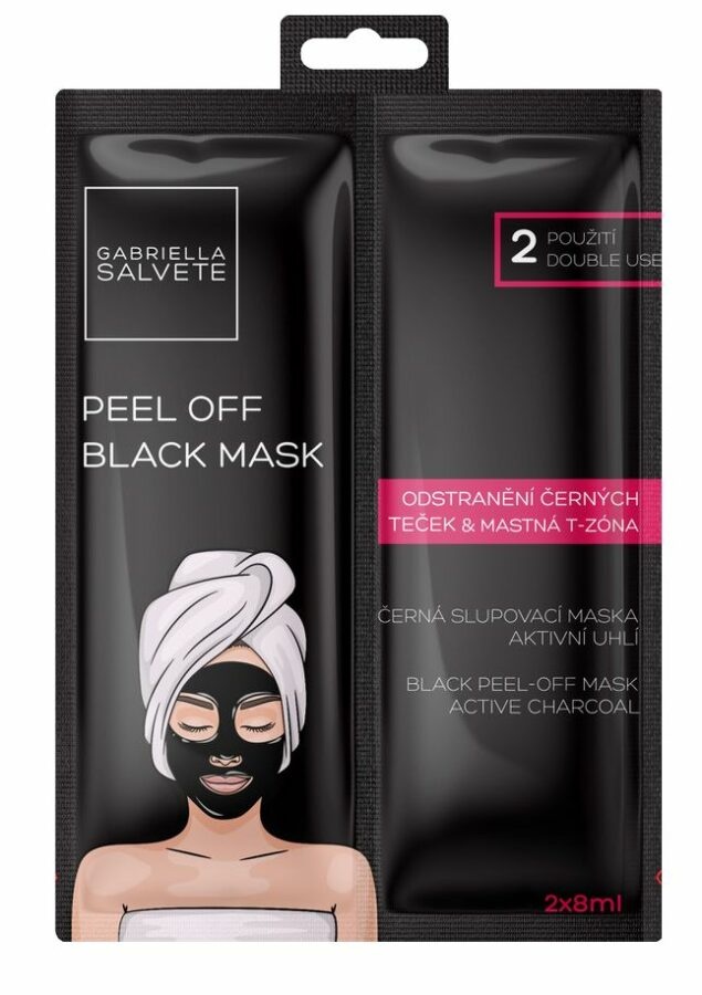Gabriella Salvete Peel Off Black Mask pleťová maska 2x8 ml