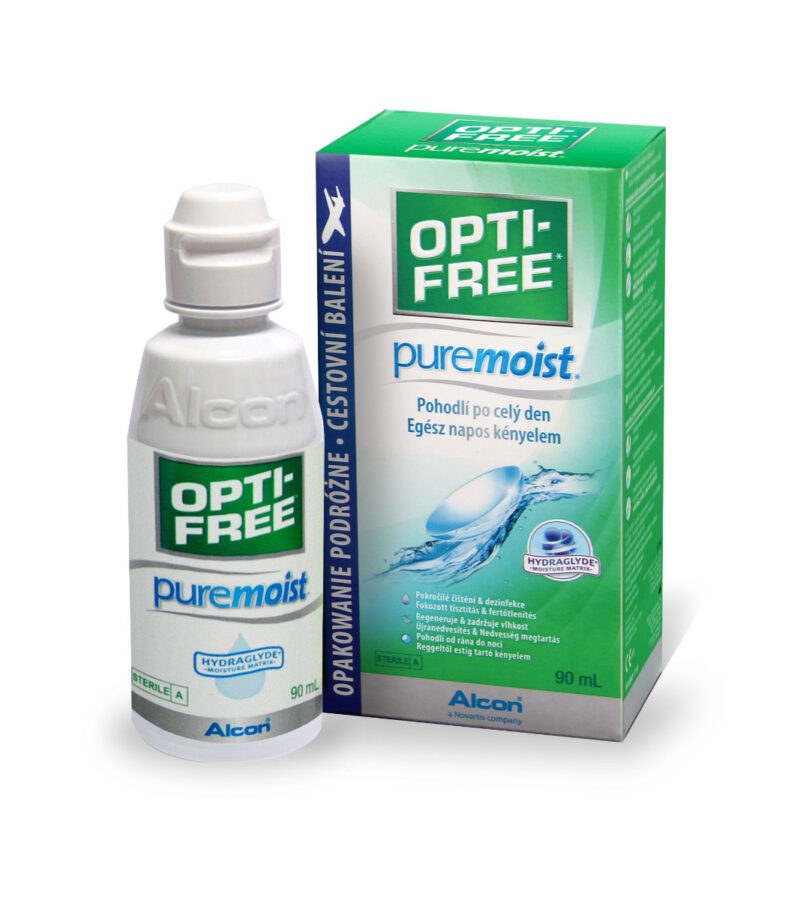 Opti free PureMoist roztok na kontaktní čočky 90 ml