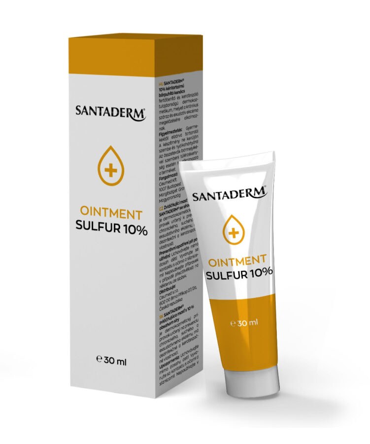 Santaderm Zvláčňujicí mast s 10% obsahem síry 30 ml