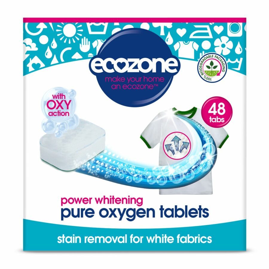 Ecozone Oxy tablety na bílé prádlo 48 ks