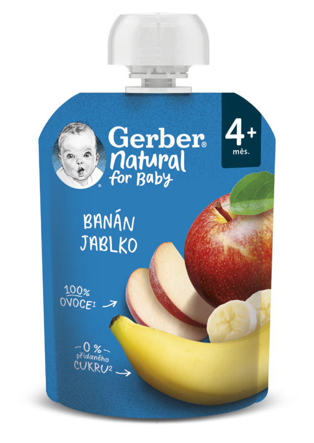Gerber Natural for Baby Kapsička Banán/jablko 90 g