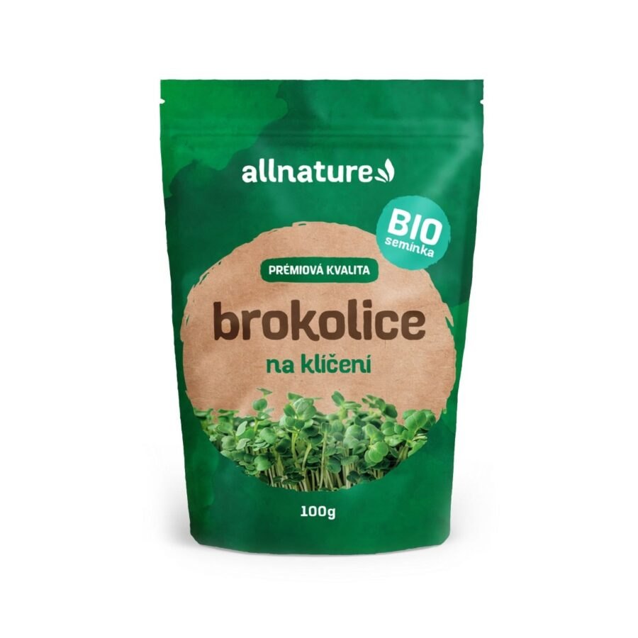 Allnature Semínka na klíčení brokolice BIO 100 g