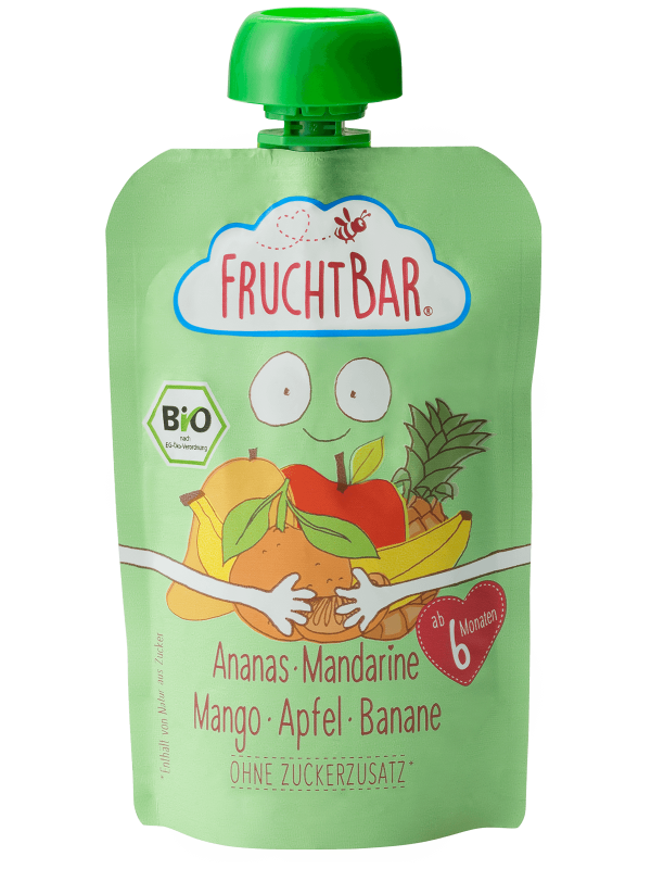 FruchtBar BIO Ovocná kapsička s jablkem