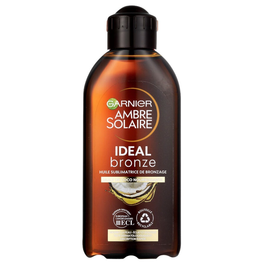 Garnier Ambre Solaire Ideal Bronze Opalovací olej s kokosem SPF2 200 ml